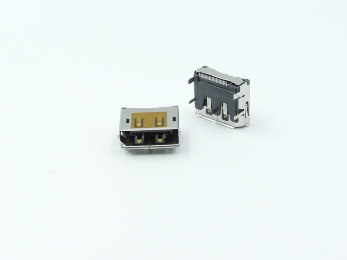 DP-20 PIN, R/A, SMT type (Straight shell pin)