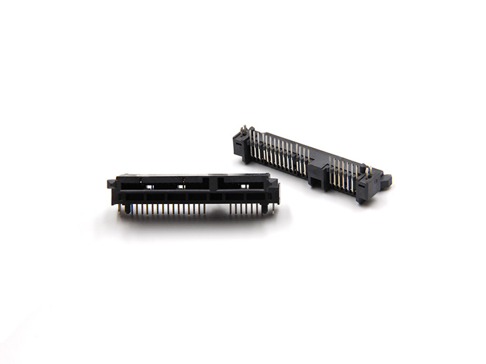 SATA-7+15 PIN, R/A, DIP type (H=6.7mm/5.0mm/4.3mm)