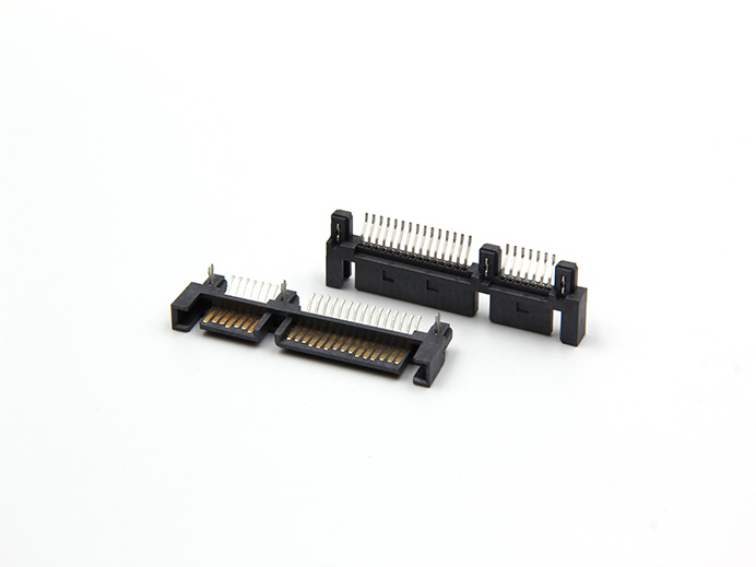 SATA-7+15 PIN, R/A , DIP type (Single Row)