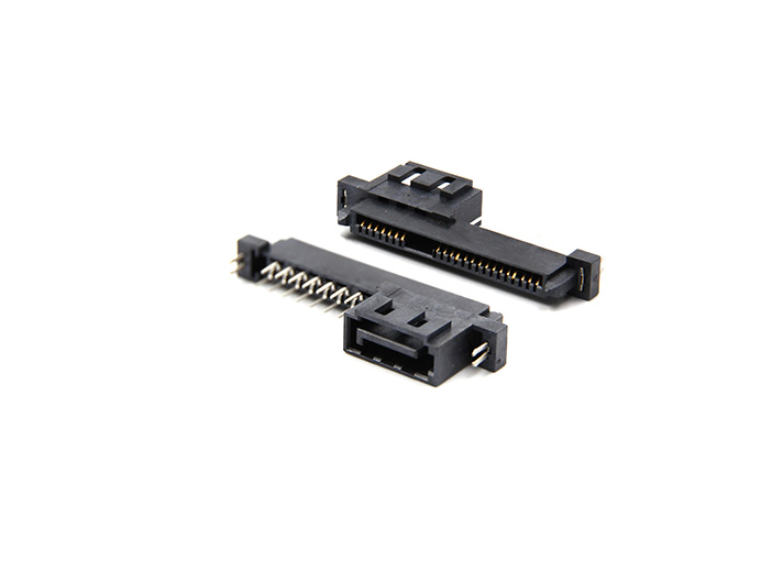 SATA-7+15 PIN, Combine 7 pin,  Vertical, DIP type for Riser card use