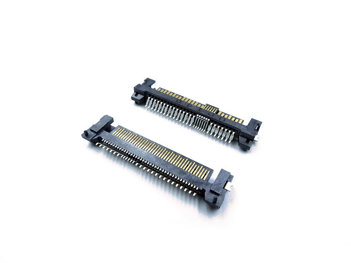 SAS PCIe 68 PIN (SFF-8639) Reverse Male, R/A, SMT (Subside type) GEN4