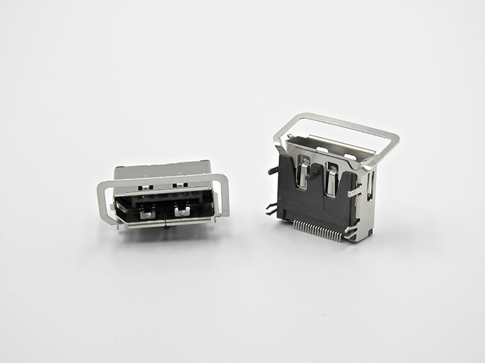 DP-20 PIN, R/A, SMT type with Clip