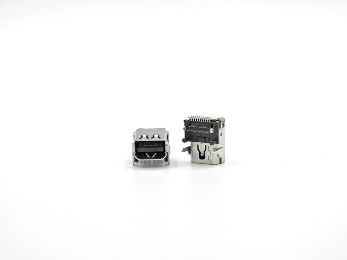 MDP-20 PIN, R/A, Dip + SMT type, Mid H=3.2mm Short body (JAE type)