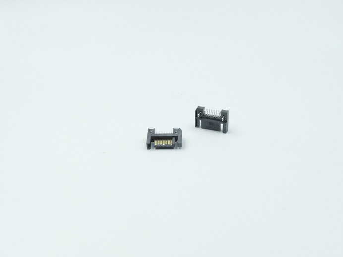 SATA-7PIN, R/A, SMT type (Reverse type A)