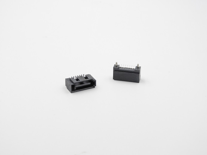 SATA-7PIN, Male, Vertical, SMT, B type