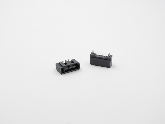 SATA-7PIN, Male, Vertical, SMT, A type