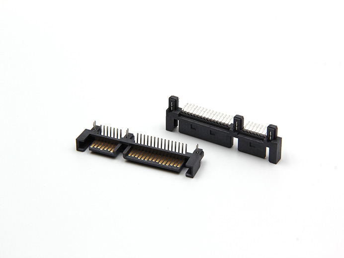 SATA-7+15 PIN, R/A , SMT type