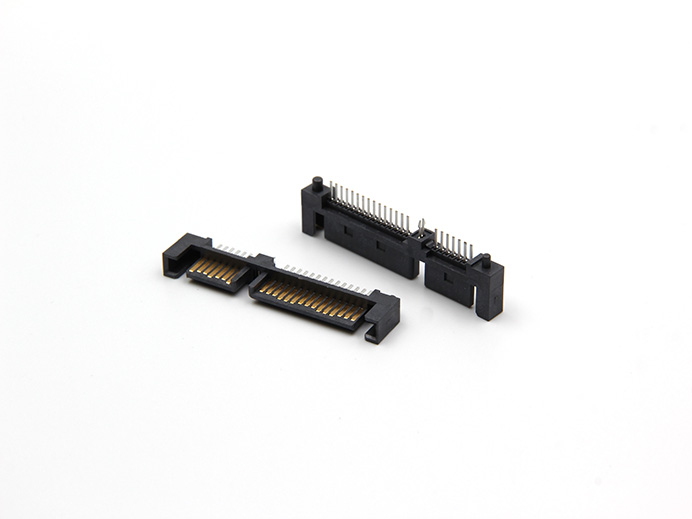 SATA-7+15 PIN, Vertical, Dip type (Singal Row)