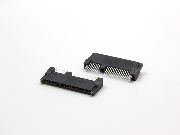 SATA-7+15 PIN, Vertical, DIP type (Single Row) Heightening type