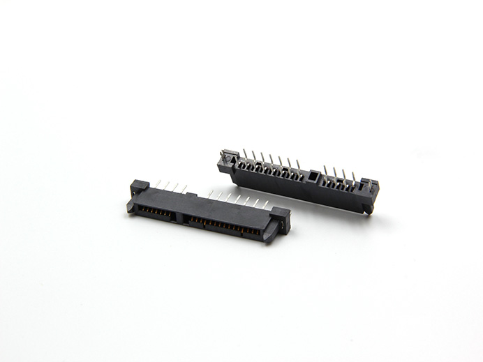 SATA-7+15 PIN, Vertical, DIP type (Double Row) (F)