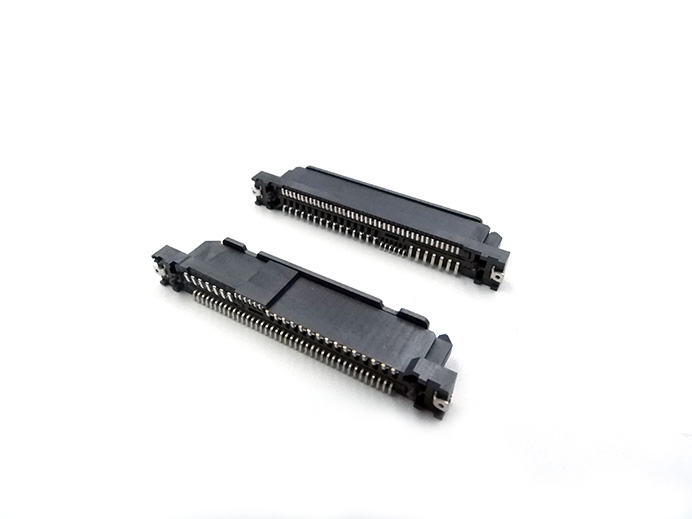 SAS PCIe 68 PIN, Female, Vertical , SMT + SMT pad (SFF-8639) GEN5