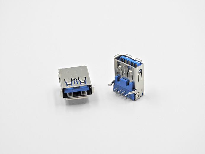 USB 3.2 (Gen2) A type, 9 pin, R/A, Receptacle, DIP type (TID No.360000063)