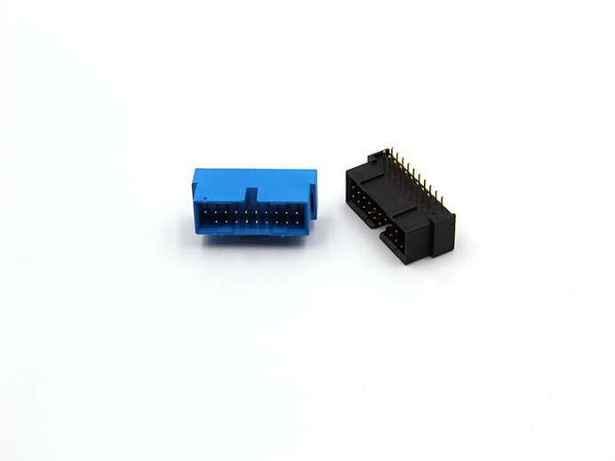 Internal USB 3.2 (Gen1) 19 pin, R/A , Receptacle, DIP type